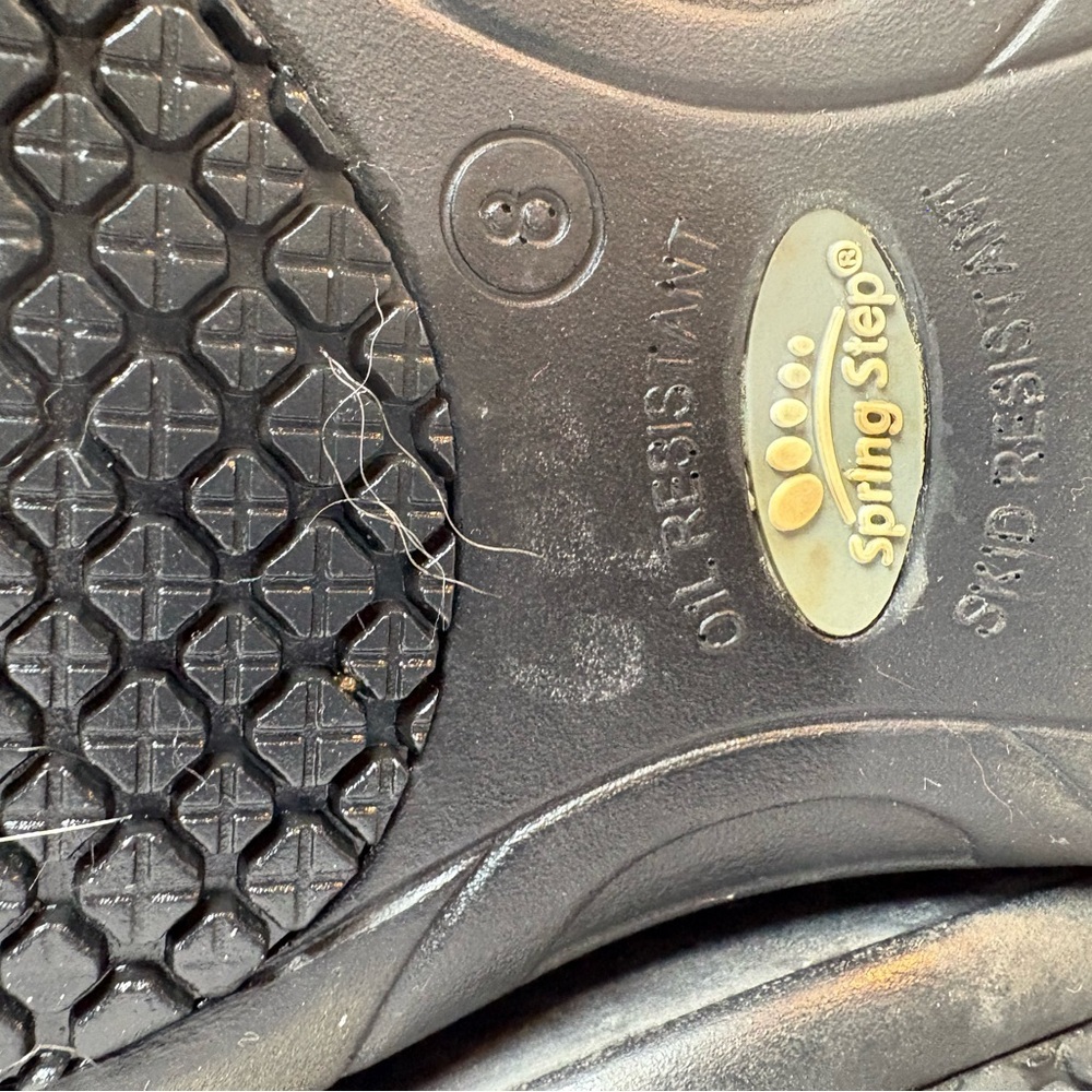 Spring Step Professional Beckham black leather loafers oil & skid resistant 8W - Picture 10 of 11